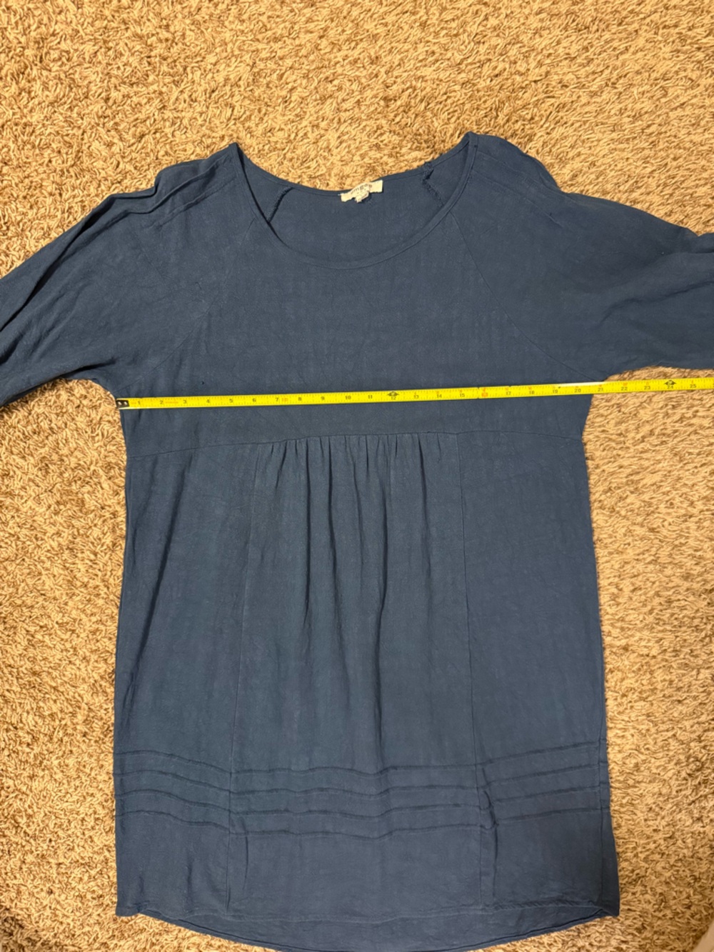 Umgee Navy Blue Linen Blend Dress - Picture 10 of 13